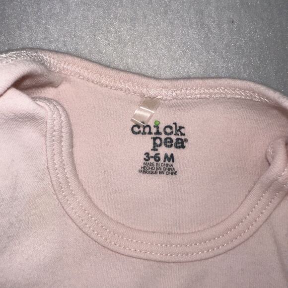 Chick Pea Baby Girl Outfit 3–6M Pink Daddy’s Girl Bodysuit Floral Pants Headband - Picture 4 of 5